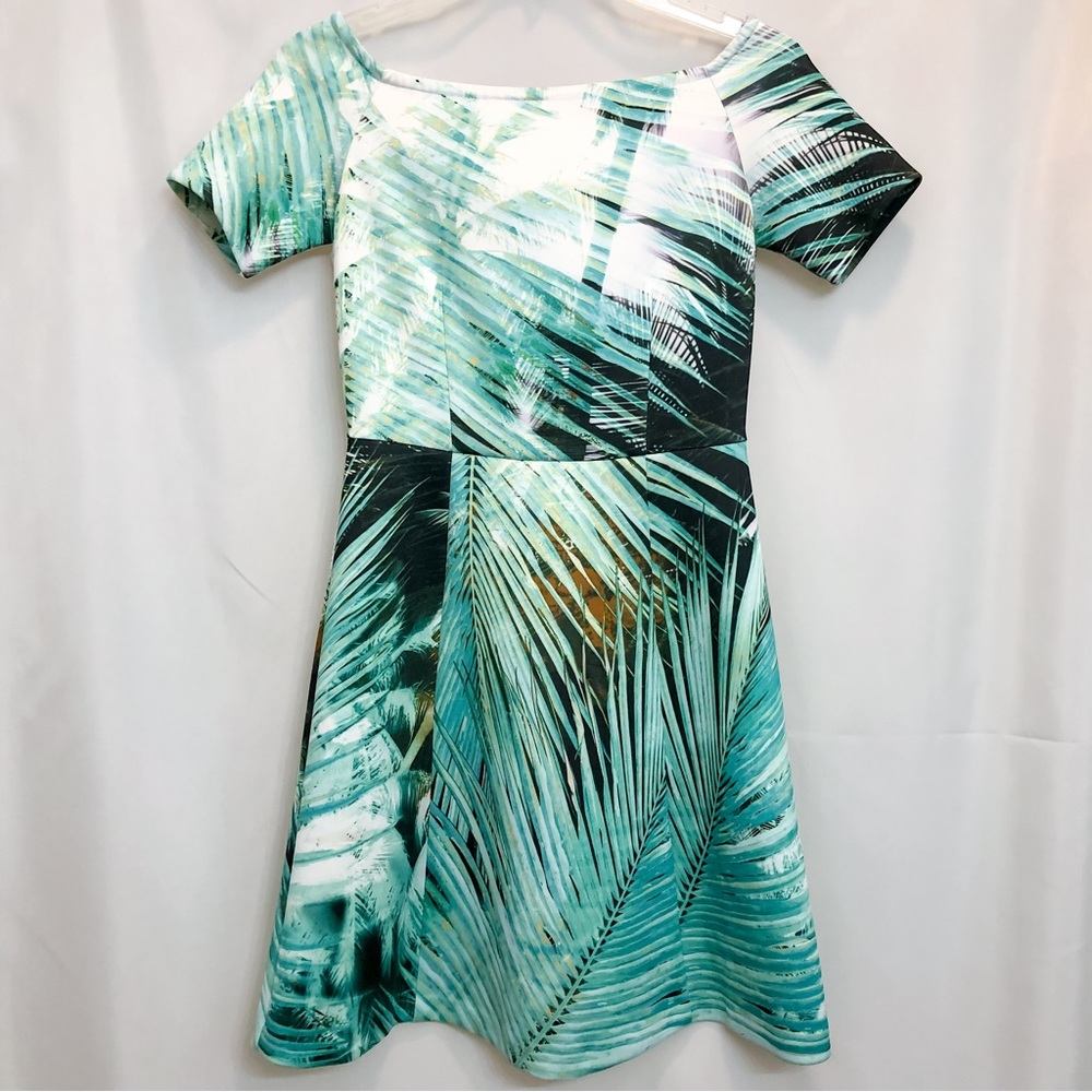 DKNY Off The Shoulder Scuba Knit Dress